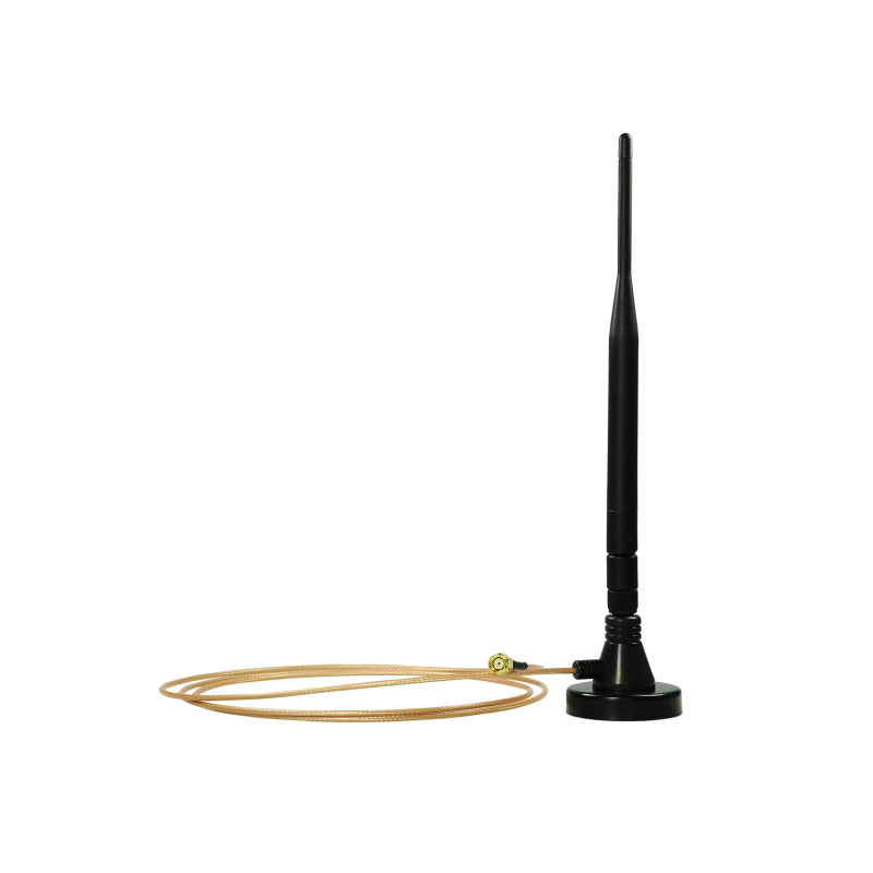 Antenna WiFi 2.4 GHz 5 dBi base magnetica RP-SMA Helmholz