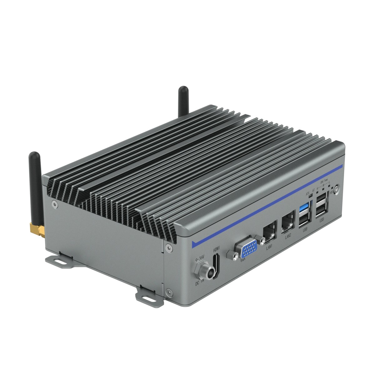 fanless industrial box pc ethernet serial ports