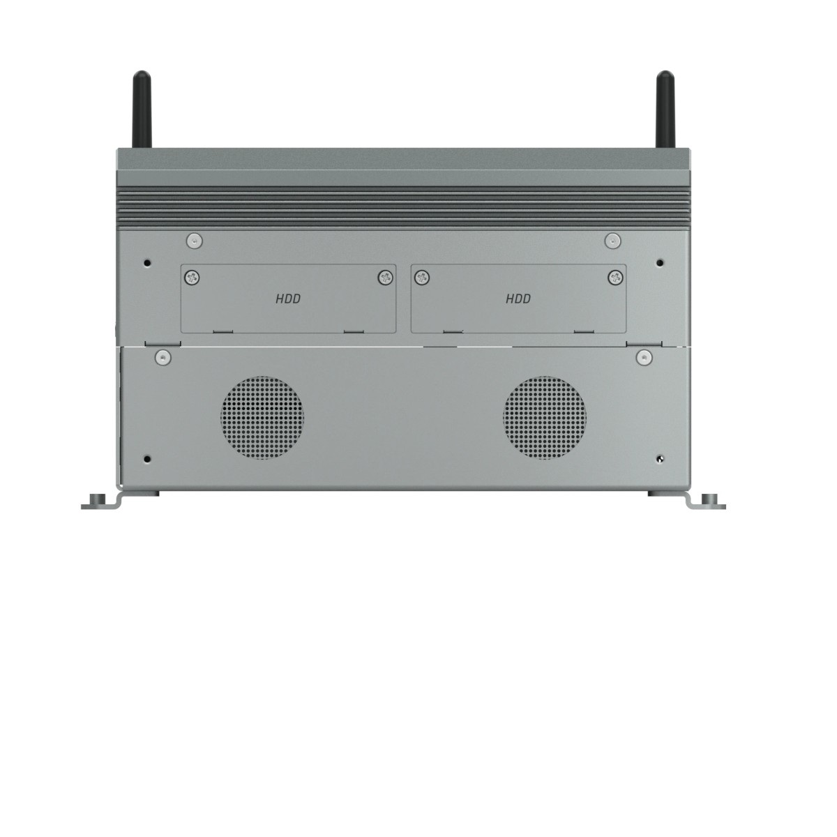 box pc industriale fanless vista frontale