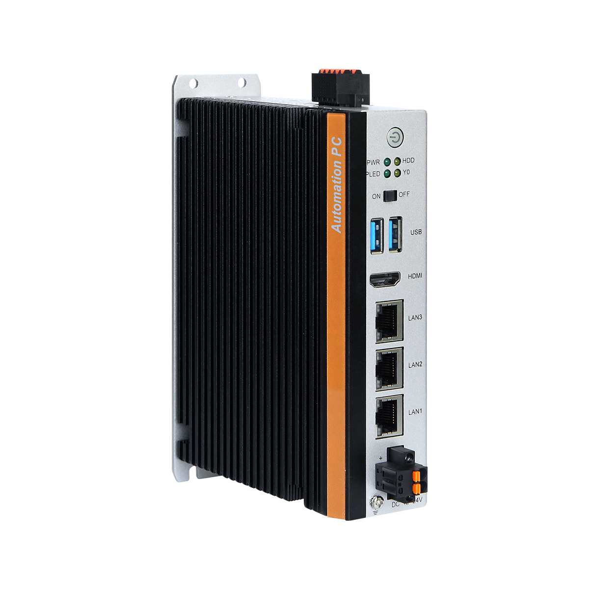 Box PC NL-00-6117-J industrial fanless finned Al-Mg housing for cabinet mounting