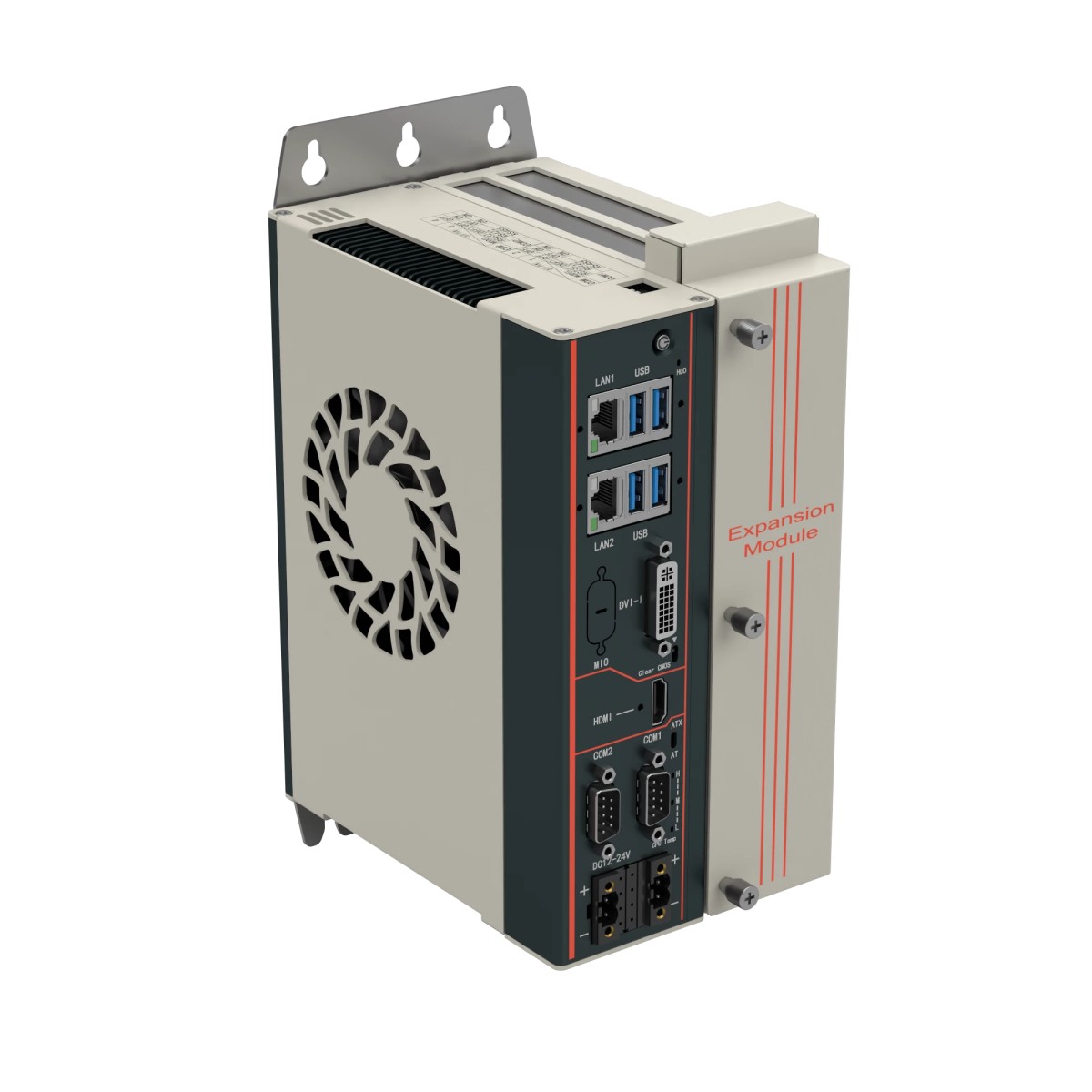 Telestar IPC fanless industrial box PC for electrical panel installation