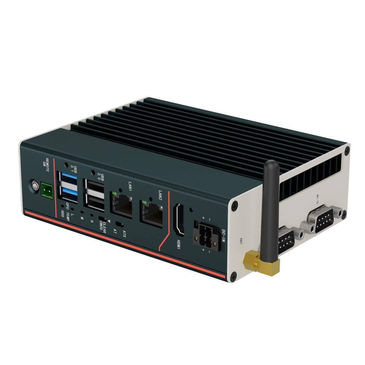 Celeron J6412 fanless box PC 9-36 VDC wide temperature