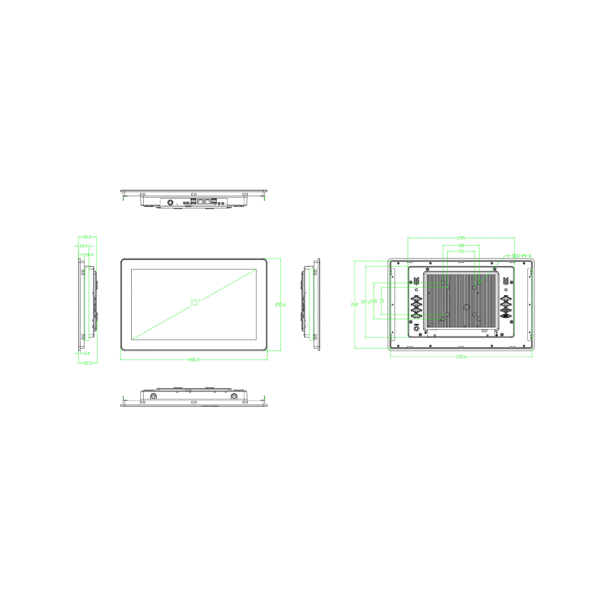 Telestar | Panel PC Industriale G156-FC-744 | Telestar Shop Online