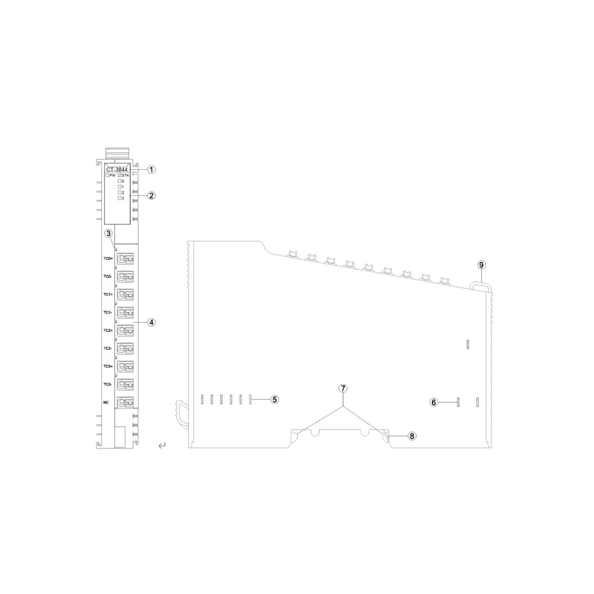 CT-3844 | Odot Thermocouple module channel I/O | Telestar Shop Online