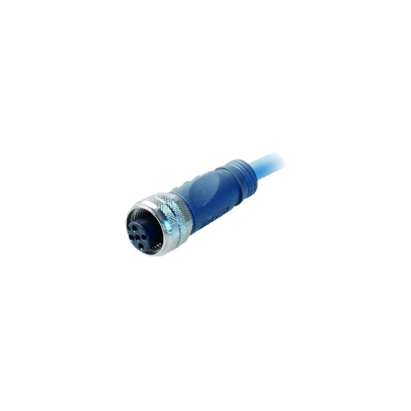 Pre-Wired I/O connector female straight M12 8-Pole PVCP