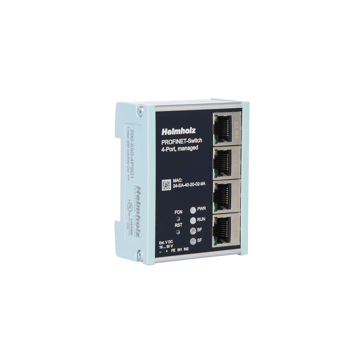 700-850-4PS01 Helmholz | Switch Profinet Managed 10/100Mb | Telestar Shop Online