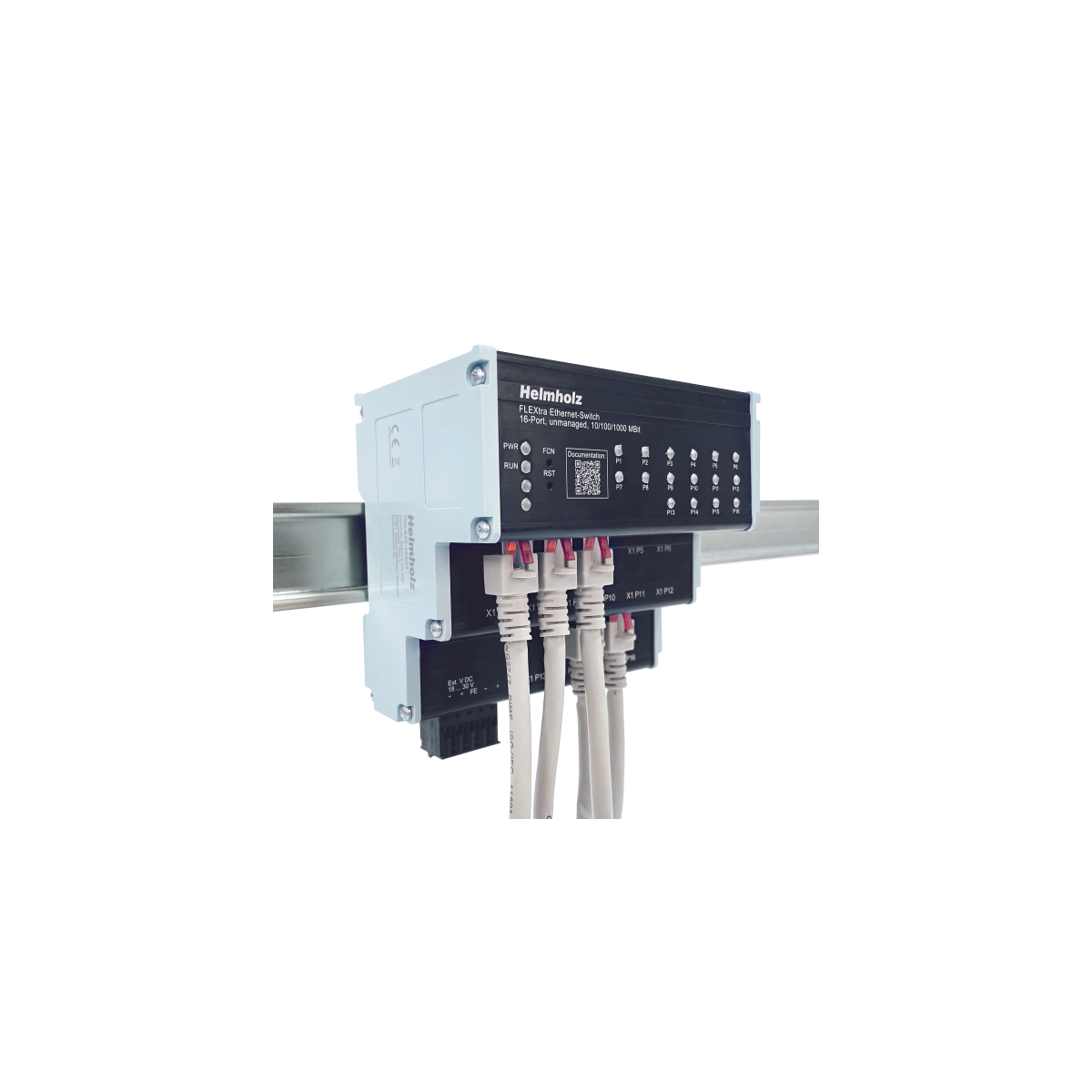 700-845-16S01 Helmholz | FLEXtra SLIM Switch unmanaged 16 porte | Telestar Shop Online