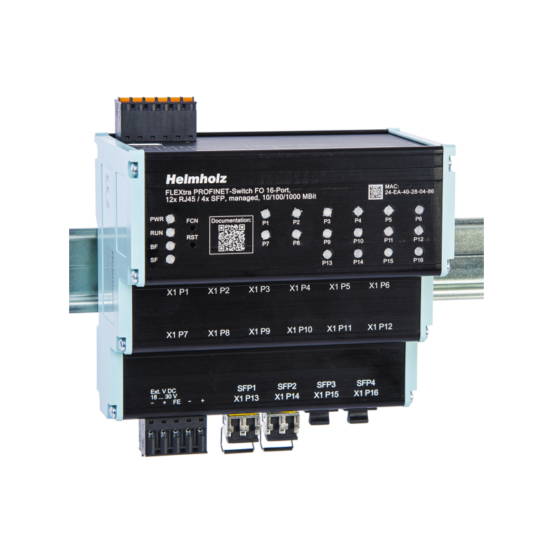 700-855-16P01 Helmholz | FLEXtra Switch PROFINET managed 16 porte | Telestar Shop Online