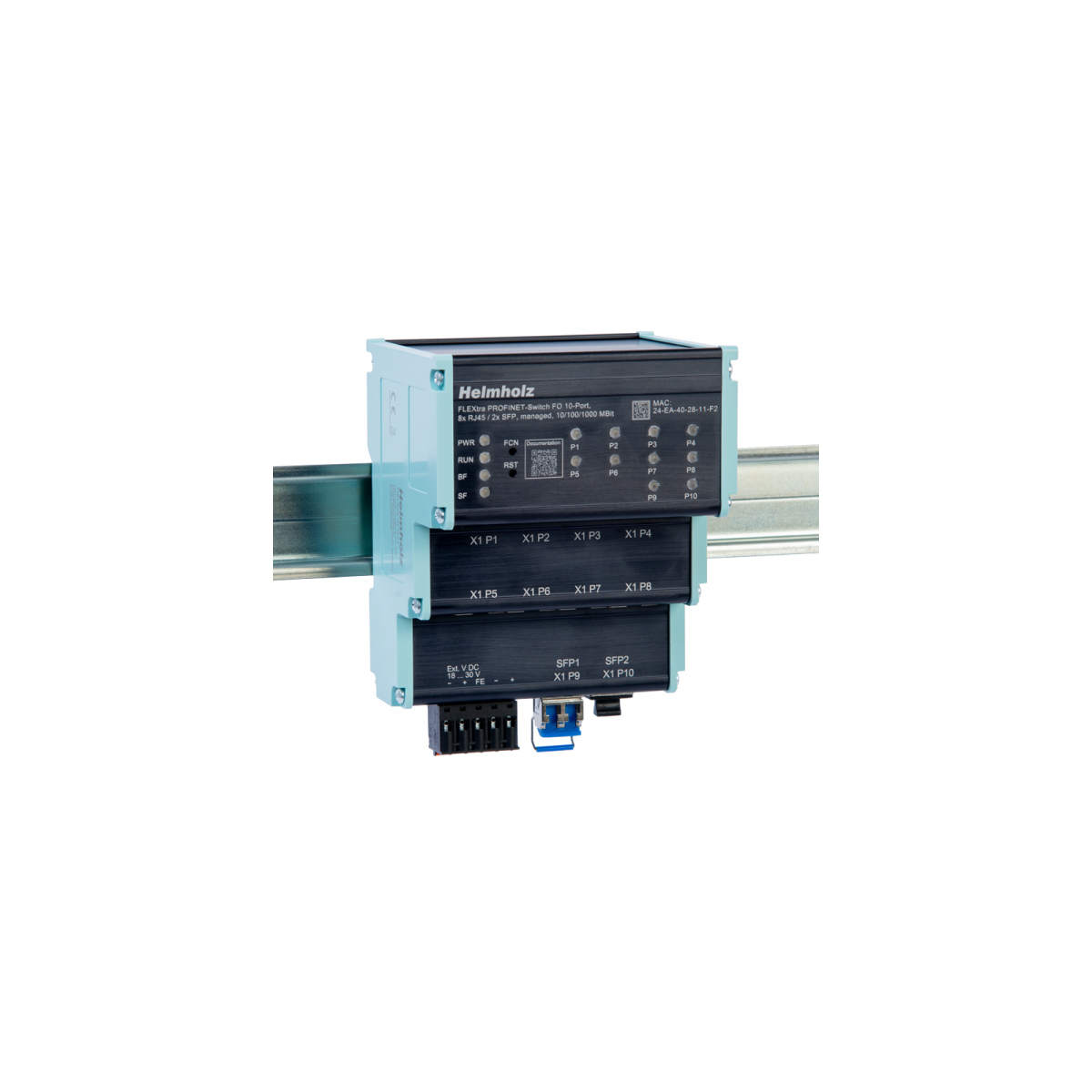 700-855-16P01 Helmholz | FLEXtra Switch PROFINET managed 16 porte | Telestar Shop Online