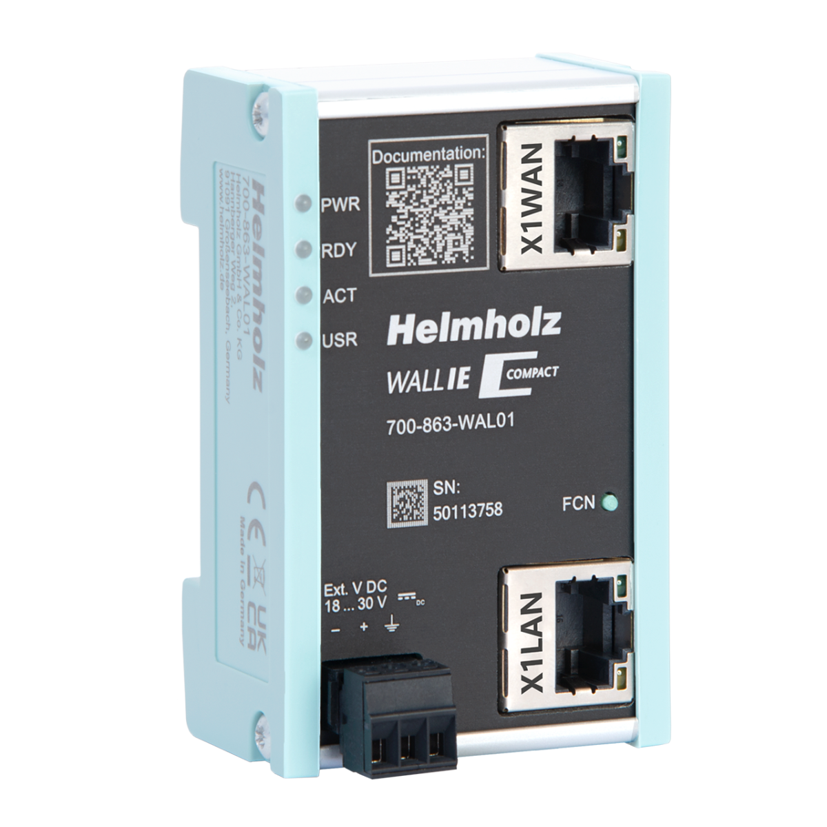 700-860-WAL01 WALL IE Helmholz | NAT Gateway/Firewall Industriale | Telestar Shop Online